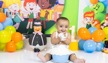 Smash the Cake de Anthonny 1 ano