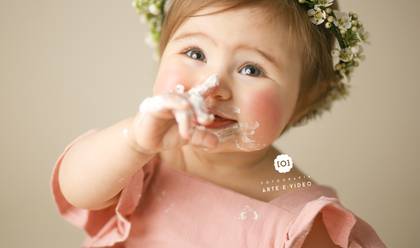 Sessões em Estúdio de Smash Cake Benedita