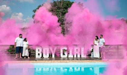 FAMÍLIA E GESTANTE de Chá Revelação da Amanda 