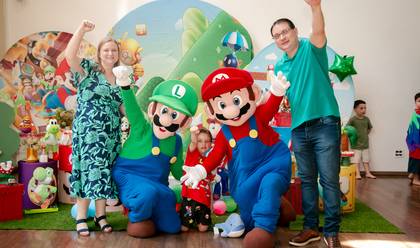 ANIVERSÁRIO INFANTIL de Gabriel Nível 5: Uma Festa Super Mario Incrível