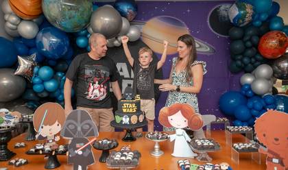 ANIVERSÁRIO INFANTIL de Bruno – 5 Anos em uma Galáxia Muito, Muito Distante