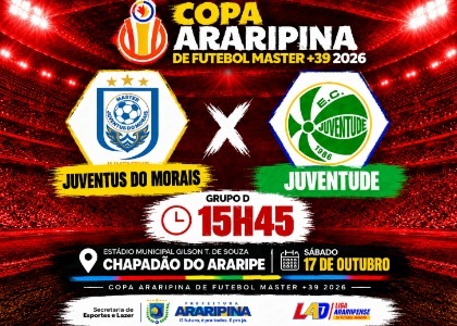 Copa Araripina de futebol master  Juventus do Morais x Juventude 