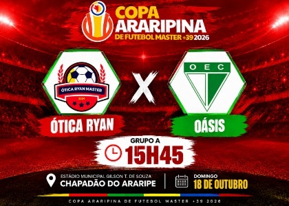  Copa Araripina de futebol master Ótica Ryan x Oásis 