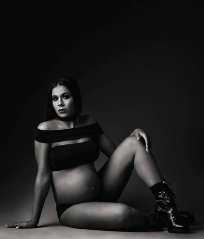 Ensaio GraviLinda Classic de Bruna esperando Antônio 