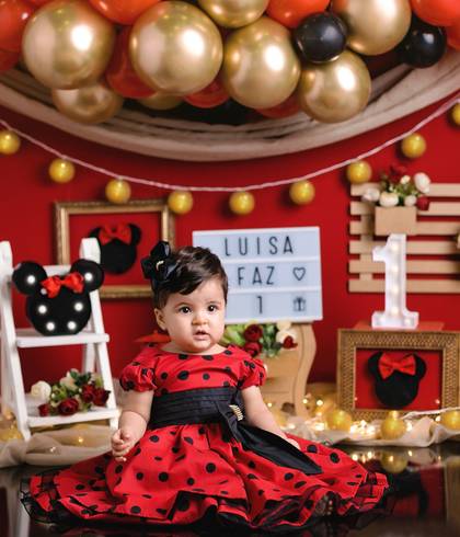 Ensaio Smash The Cake Studio e Externo de Luísa 1 aninho 