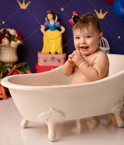 Ensaio Smash The Cake Studio e Externo de Manuella 1 aninho 