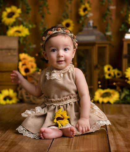 Ensaio Infantil Studio de Anna Clara 6 meses