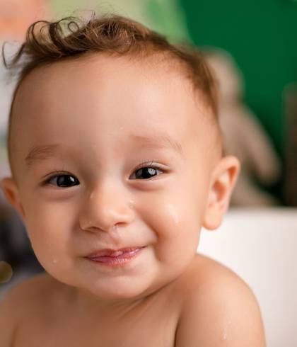 Ensaio Smash The Cake Studio e Externo de Ian 1 aninho 