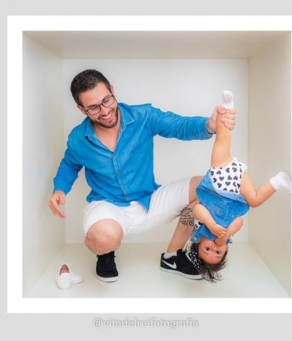 Mini Ensaio Infantil de Ensaio Dia dos Pais Laurinha