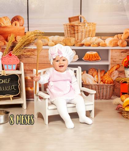 Cenários Infantis de Chef Confeiteiro / Padaria