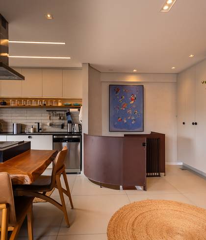 Espaços de Um apartamento com várias histórias