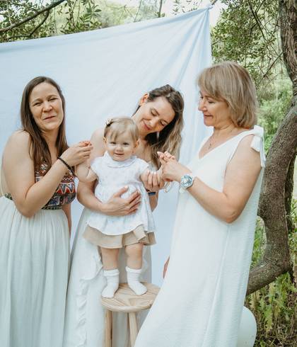 Dia da Mãe de Três gerações de Amor