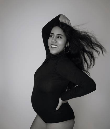 Gestante de Gabriela à espera da pequena Samantha