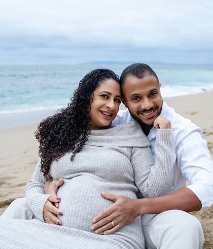 Gestante de Elza e Diego