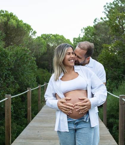 Gestante de Kleysiele e João