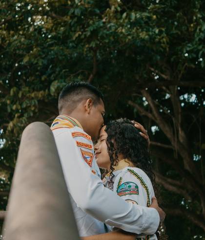 Casal de Wanderson e Melissa