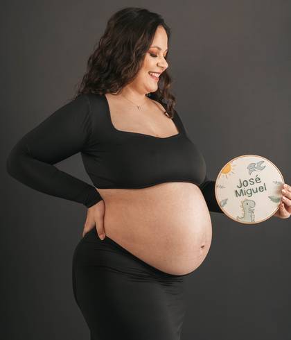 Gestante  de José Miguel a caminho 