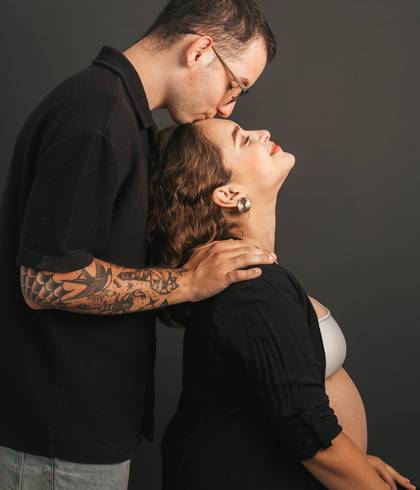 Gestante  de Francisco a caminho 