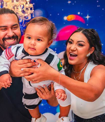 Aniversário Infantil de 1 Ano do Benicio (Astronauta)