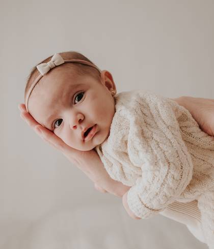 Bebê & Família de 3 meses da Melissa