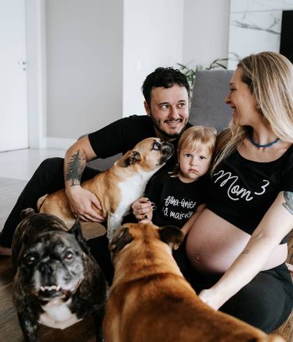 Gestante de A espera dos gêmeos Arthur e Pedro