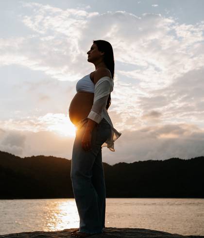 Gestante de A espera por Gustavo