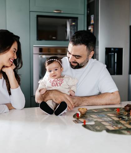 Bebê & Família de 4 meses da Eva 