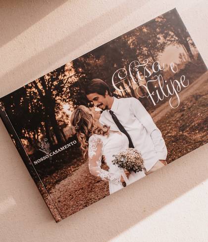 Álbuns de Livro de memórias Casamento Elisa e Filipe