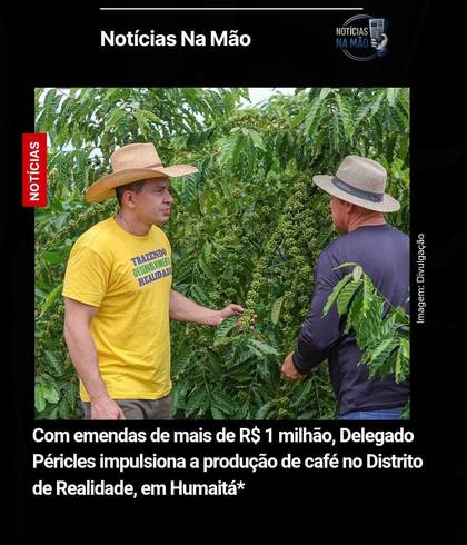 Política  de _No Dia Mundial do Café, comemorado nesta terça-feira (14), o deputado estadual Delegado Péricles destaca seu trabalho em favor da cultura cafeeira no AM_