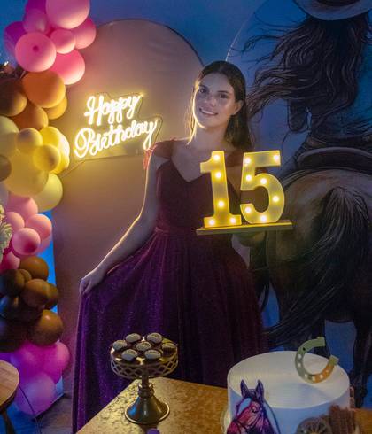 Aniversário  de 15 anos Ludmila