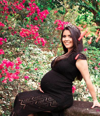 Gestante Mariane  de O sorriso natural é sempre a melhor pose...
