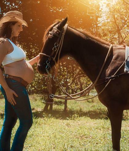 Ensaio gestante estilo country de Vem aí.....Ulisses! 