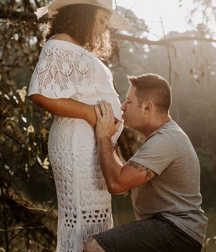 Gestante de  Paulinha e Marcelinho