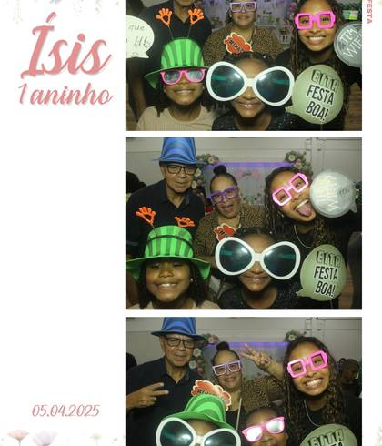 Aniversário de 1º aninho Isis