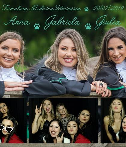 Formatura de Anna, Gabriela e Giulia - Medicina Veterinária