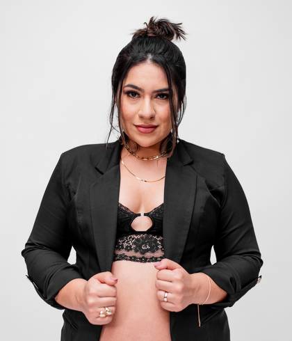 Gestante de À Espera da Liz - Estúdio