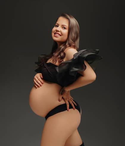 Gestante de Ensaio da Gestante Luana Bueno 
