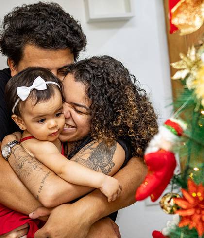 Ensaio infantil de O PRIMEIRO NATAL DA ISABELLA