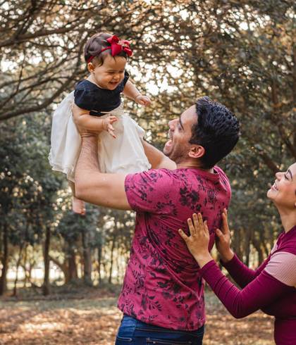 Ensaio de Família de Ensaio de Família Misa + Guilherme + Alice 