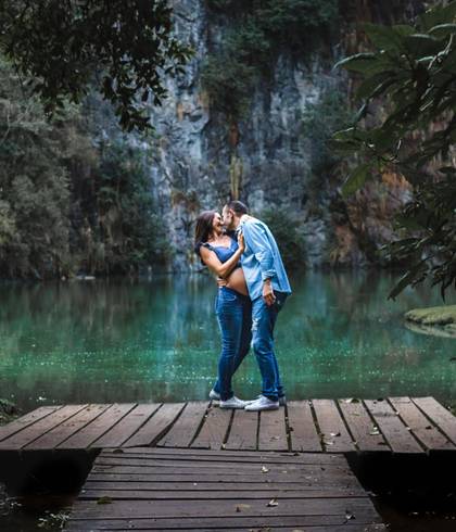 Gestante de Ensaio de Gestante - Silvia, Ricardo, Helena e Anna