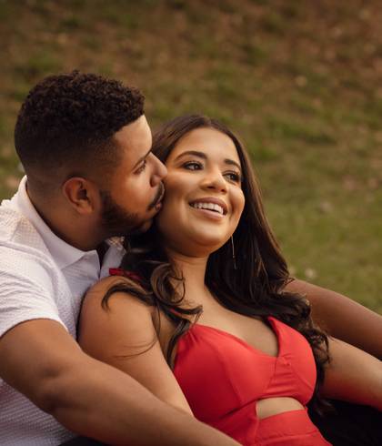 Casal de Um amor para ver o pôr-do-sol!