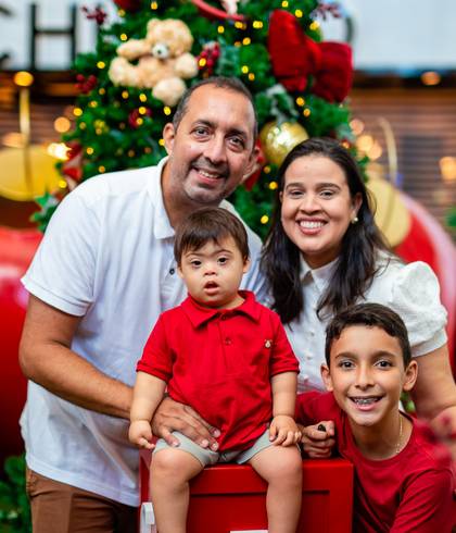 Ensaios de Ensaio de Natal do Levi e Família