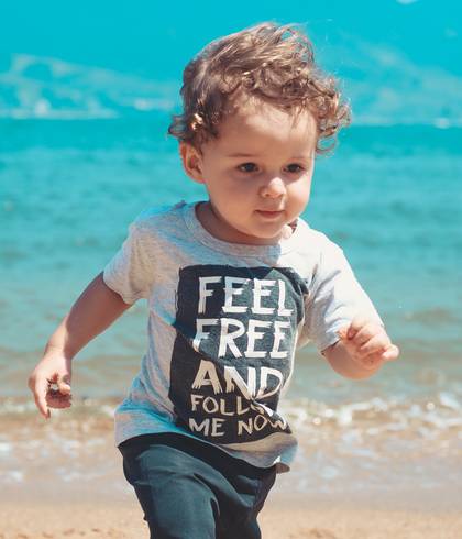 Infantil de Filipe na Praia