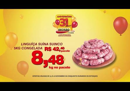 Trabalhos de Decisão Atacarejo | 31 Anos