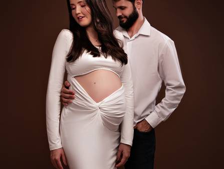 GESTANTE de SIONARA E FABRÍCIO ESPERANDO ABIGAIL