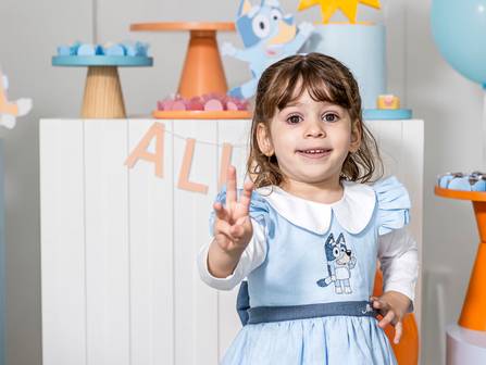 Aniversário Infantil de Fotógrafo de Aniversário Infantil no Tatuapé | A Festa Bluey da Alice de 3 Anos