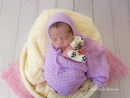 Newborn de Ensaio Newborn da Maria Eduarda