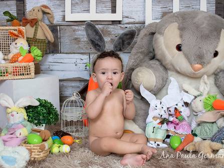 Acompanhamento Infantil de Ensaio de Páscoa Raul