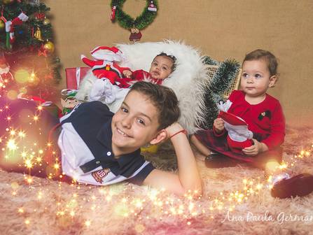 Ensaios de Ensaio de Natal 2019 - Maithê, Bernardo e Isadora