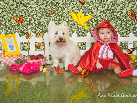 Ensaios de Ensaio Infantil Temático - Chapeuzinho Vermelho - Amanda